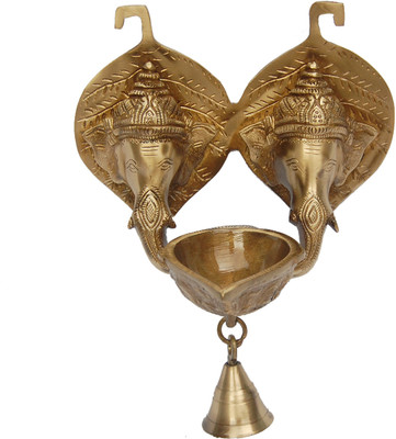 4% OFF on aakrati Hanging Oil Lamp With Bell Decorative Showpiece - 23 cm(Brass, Gold) 4% OFF on aakrati Hanging Oil Lamp With Bell Decorative Showpiece - 23 cm(Brass, Gold)