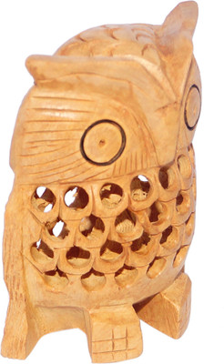 64% OFF on R S Jewels Handmade Carved Owl Decorative Showpiece - 8 cm(Wood, Brown) 64% OFF on R S Jewels Handmade Carved Owl Decorative Showpiece - 8 cm(Wood, Brown)