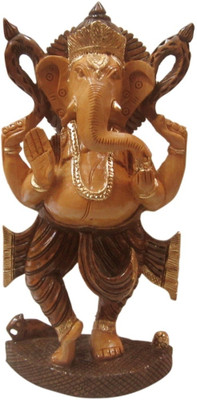 

ByCue MNW37 Decorative Showpiece - 8 cm(Wooden, Brown)