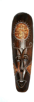 

Art Godaam Mask Decorative Showpiece - 40 cm(Wooden, Multicolor)