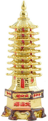 

Creative Gifts Golden Feng Shui Education Tower For Academic Success For Child's Study Table Decorative Showpiece - 16 cm(Polyresin, Gold)