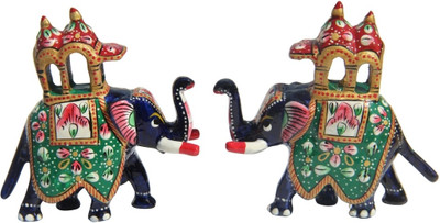 40% OFF on Handicrafts Paradise Elephant Decorative Showpiece - 7.5 cm(Aluminium, Multicolor) 40% OFF on Handicrafts Paradise Elephant Decorative Showpiece - 7.5 cm(Aluminium, Multicolor)