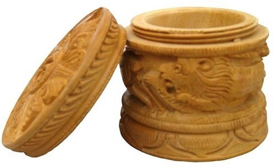 50% OFF on Chitra Handicraft Powder Boc Showpiece - 7 cm(Wooden, Brown) 50% OFF on Chitra Handicraft Powder Boc Showpiece - 7 cm(Wooden, Brown)