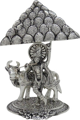 

Jupiter Elite Krishna Parvat Decorative Showpiece - 22 cm(Aluminium, Silver)
