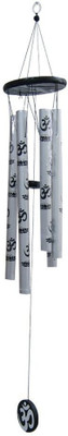 

Ripe India Ripe India Om Wind Chimes 5 Pipes Showpiece Decorative Showpiece - 45 cm(Polyresin, Gold)