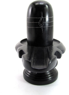 

SHIVOHAM Shivling Black Marble Decorative Showpiece - 10 cm(Stoneware, Black)