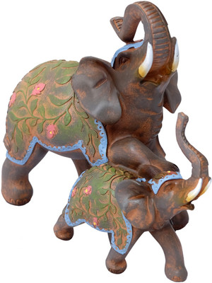 

Super Drool Decorative Showpiece - 19 cm(Wooden, Multicolor)