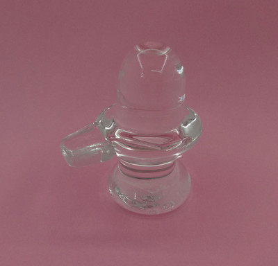 

Sitare Shiva Pure Sphatik Crystal 132 gms Shivling Decorative Showpiece - 7 cm(Crystal, Clear)