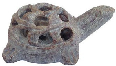 

CraftEra Decorative Showpiece - 7 cm(Silver Finish, Brown)