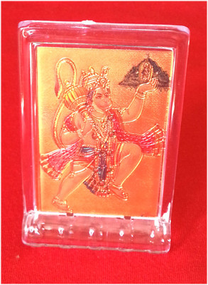 

Gold Art 4 U Lord Hanuman Gold Foil Decorative Showpiece - 7.9 cm(Gold Foil, Multicolor)