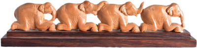 20% OFF on SC Handicrafts Sandalwod Sitting Trunk Elephants Decorative Showpiece - 4 cm(Wood, Brown) 20% OFF on SC Handicrafts Sandalwod Sitting Trunk Elephants Decorative Showpiece - 4 cm(Wood, Brown)