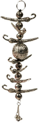 

Traditional Rajasthan Lemon Chilli Door Hanging Decorative Showpiece - 24 cm(Aluminium, Silver)