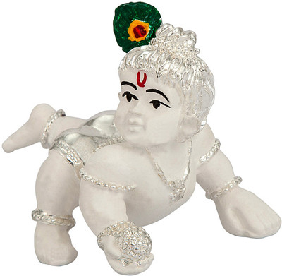 32% OFF on Siri Creations Krishna idol Foil Decorative Showpiece - 5 cm(Silver Plated, Silver) 32% OFF on Siri Creations Krishna idol Foil Decorative Showpiece - 5 cm(Silver Plated, Silver)