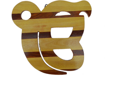 

Handicraft HAND CRAFTED IK ONKAR Decorative Showpiece - 20 cm(Wooden, Yellow, Brown)