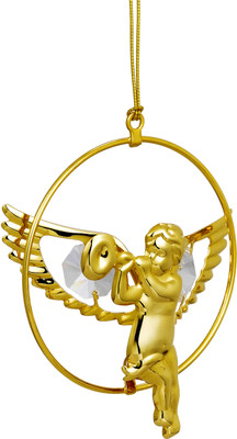 

Gold n Gem Decorative Showpiece - 8 cm(Gold Plated, Gold)