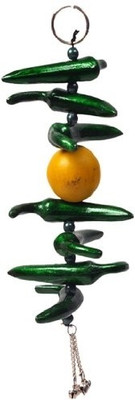 

Traditional Rajasthan Lemon Chilli Door Hanging Decorative Showpiece - 24 cm(Aluminium, Multicolor)