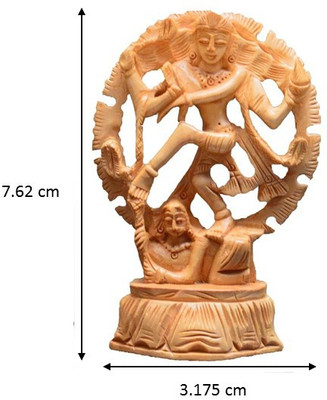 

eCraftIndia Natraj Decorative Showpiece -(Wooden, Brown)