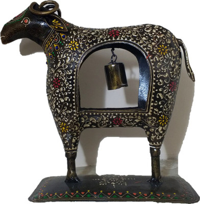 

Sancheti Art Iron Buffalo Decorative Showpiece - 21 cm(Iron, Multicolor)