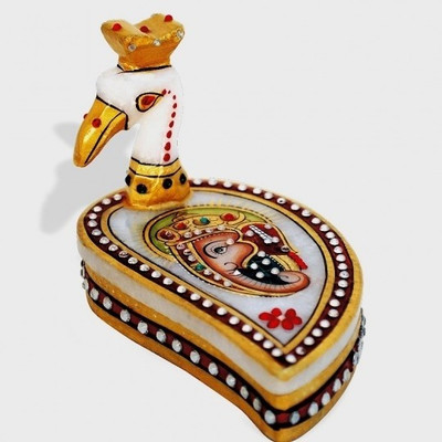 

Purpledip Decorative Showpiece - 8 cm(Stoneware, White)