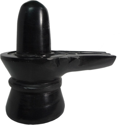 

Avinash Handicrafts Black Stone Shiva Linga Idol 8 cm Decorative Showpiece - 7 cm(Stoneware, Black)