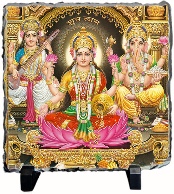 22% OFF on Tied Ribbons Home Decoration Ganesh and Laxmi Diwali Items Showpiece  -  10 cm(Ceramic, Multicolor)