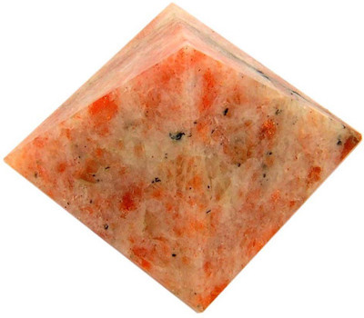 

Avaatar 330 cts Sunstone Gemstone Healing Pyramid Decorative Showpiece - 4.4 cm(Stoneware, Red)