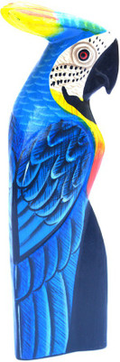 

Art Godaam WOODEN BIRD Decorative Showpiece - 19 cm(Wooden, Blue)