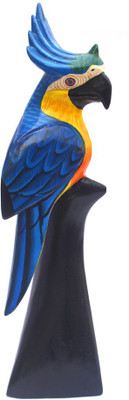

Art Godaam WOODEN BIRD Decorative Showpiece - 31 cm(Wooden, Multicolor)