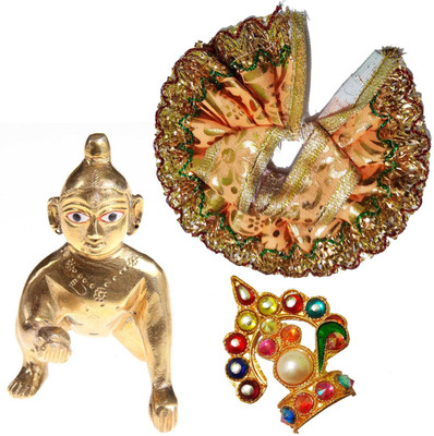 

CraftEra Decorative Showpiece - 5 cm(Alloy, Cotton, Multicolor)