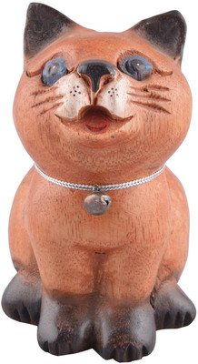 

Magica Decorative Showpiece - 14 cm(Wooden, Brown)