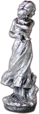 

Saanvi Creations Decorative Showpiece - 33 cm(Microfibre, Grey)