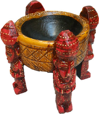 

JaipurCrafts Babla Onkhli (Kundi) Decorative Showpiece - 15.24 cm(Wooden, Multicolor)
