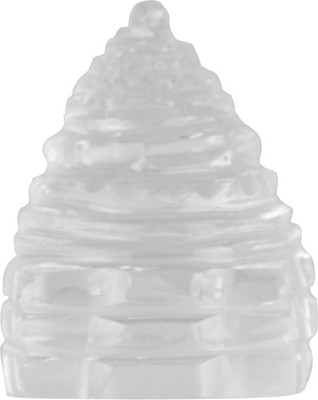 Vidushi Quartz Crustal Sriyantra Decorative Showpiece  -  2.5 cm(Crystal, Clear)