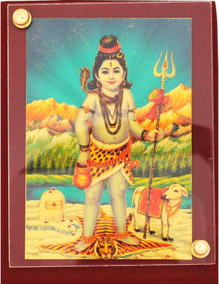

Leganza Shankar Dashboard Decorative Showpiece - 5 cm(Gold Plated, Multicolor)