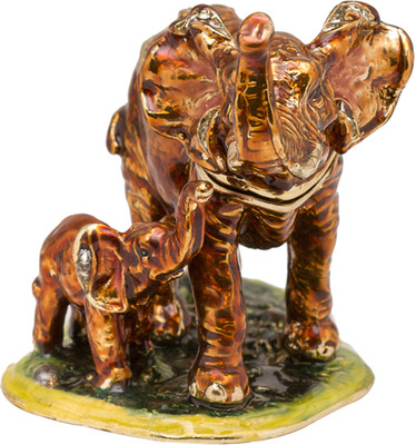 33% OFF on Prachin Elphant W/Base Kc-1152 Decorative Showpiece - 7 cm(Brass, Brown) 33% OFF on Prachin Elphant W/Base Kc-1152 Decorative Showpiece - 7 cm(Brass, Brown)