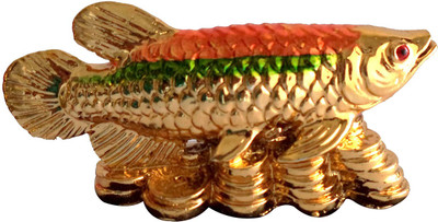 

Starstell Fengshui Arowana Fish for Abundant Wealth & Good Luck Decorative Showpiece - 17 cm(Polyresin, Multicolor)