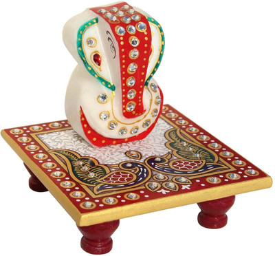 

Bagrastore Marble All Purpose Chowki(Multicolor, Pack of 2)
