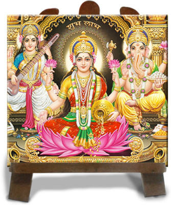 38% OFF on Tied Ribbons Laxmi Ganesha Statue In Idols Showpiece - 12 cm(Ceramic, Multicolor)