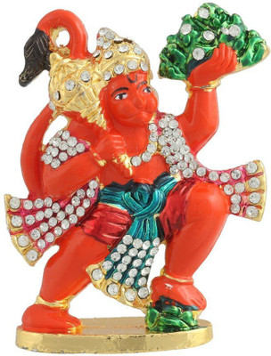 

Swarnim Jewellers Hanuman Decorative Showpiece - 5 cm(Bronze, Orange)