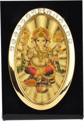 

Riya's Signature Decorative Showpiece - 5 cm(Microfibre, Gold)