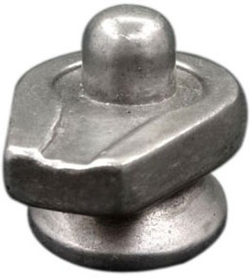 

Sitare Shiva 525 ct. Pure Mercury Parad Shivling Decorative Showpiece - 2.8 cm(Silver Finish, Silver)