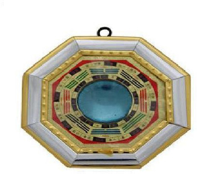 

ShubhBhakti Feng Shui Bagua Mirror Decorative Showpiece - 12 cm(Plastic, Multicolor)