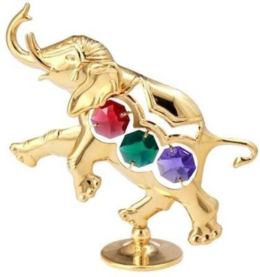 

Crystocraft Decorative Showpiece - 9.5 cm(Gold Plated, Multicolor)
