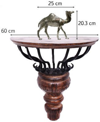 

JaipurCrafts Carved Camel Decorative Showpiece - 20.32 cm(Aluminium, Silver)