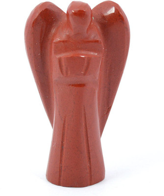 

Reiki Crystal Products Red Jasper Crystal 1.5 Inch Angel Decorative Showpiece - 3.6 cm(Stoneware, Red)