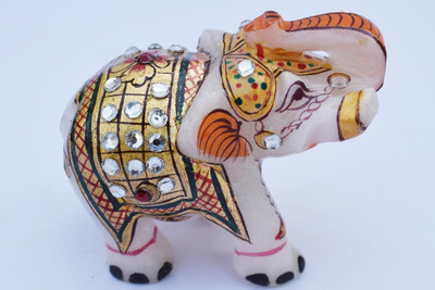 

Pooja Creation Decorative Showpiece - 5 cm(Marble, Multicolor)