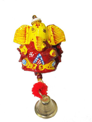 

Sanskrite India Rajasthani Handmade Elephant Door Hanging Figurine Decorative Showpiece - 28 cm(Terracotta, Multicolor)