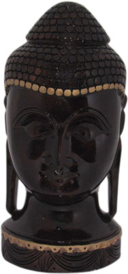 

Shree Sai Home India Antique Handcrafted Lord Buddha in Carved Gift Item Decorative Showpiece - 21 cm(Wooden, Brown)
