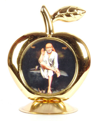 

Sigaram Sigaram Sai Baba Photo Inside Apple Frame - For Car Dashboard, Office-Desk Showpiece - K334 Decorative Showpiece - 7 cm(Acrylic, Multicolor)
