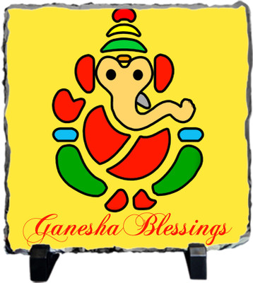 

Tied Ribbons Beautiful Lord Ganesha_ Spreading Success_Special gift_Religious and Traditional_ Exclusive Home decoration for Diwali Decorative Showpiece - 19.8 cm(Stoneware, Multicolor)